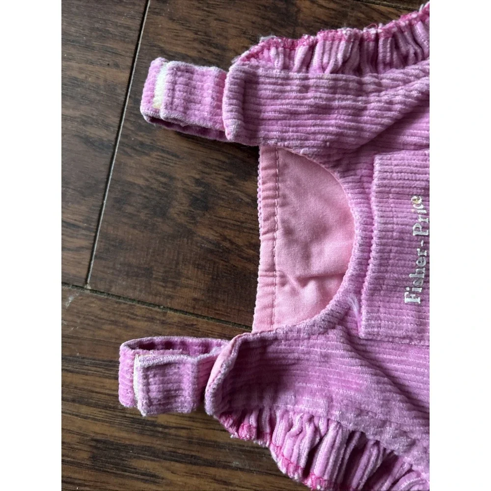 VINTAGE Doll/TEDDY BEAR fisher price BRAND Corduroy  BIB OVERALLS